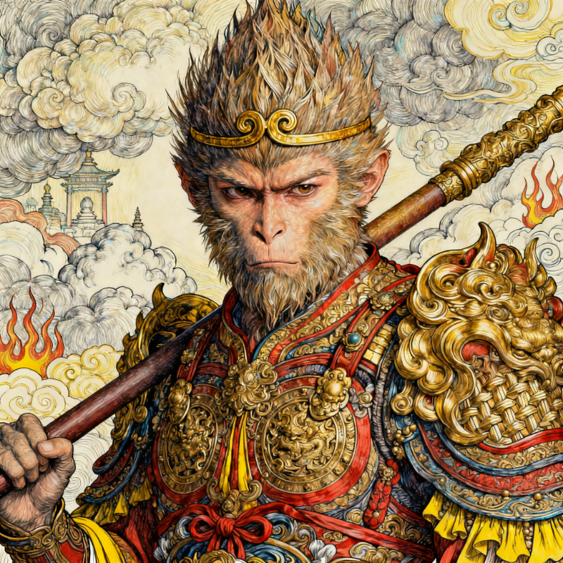 Sun Wukong - AI image template