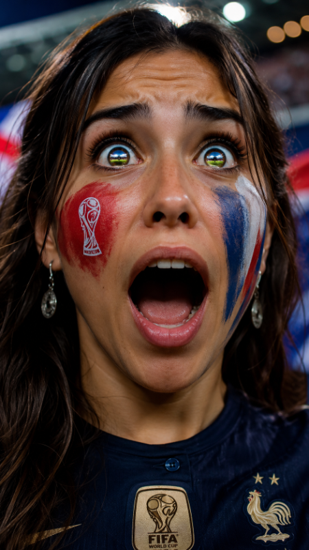 Excitement at the World Cup - AI image template