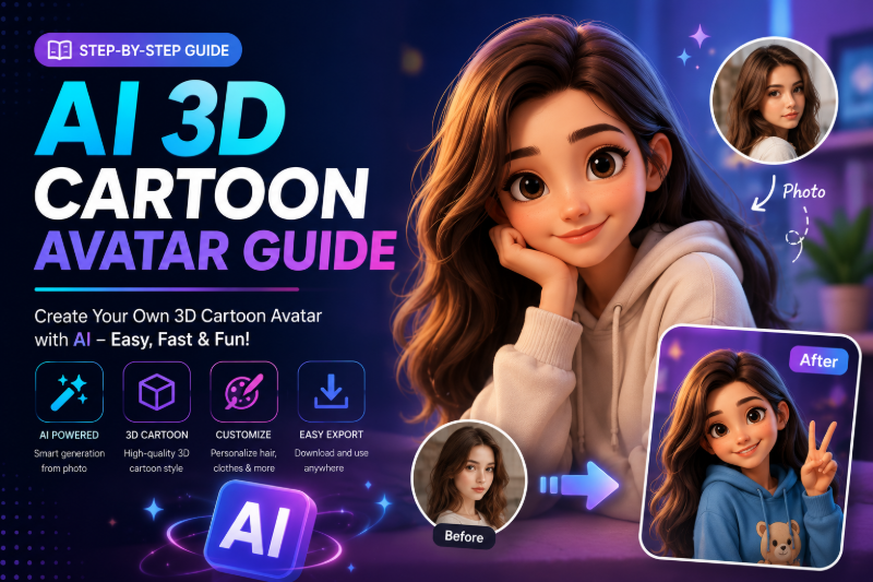 Photo to 3D Cartoon Avatar AI — Pixar-Style Profile Picture Guide